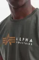 zelená Bavlnené tričko Alpha Industries