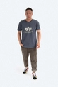 Alpha Industries tricou din bumbac gri