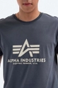 сірий Бавовняна футболка Alpha Industries