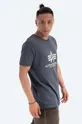 Alpha Industries t-shirt in cotone 100501.136 grigio