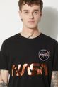 Alpha Industries t-shirt in cotone nero 178501.209