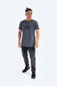 Bavlněné tričko Alpha Industries Basic T-Shirt šedá