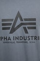 Βαμβακερό μπλουζάκι Alpha Industries 100501.412 γκρί