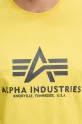 Alpha Industries t-shirt bawełniany 100501.465 żółty