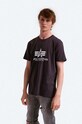 Alpha Industries cotton t-shirt regular gray 100501.466