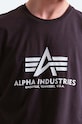 Pamučna majica Alpha Industries siva 100501.466