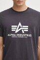 Alpha Industries t-shirt in cotone grigio 100501.466