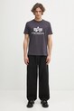 Alpha Industries t-shirt in cotone 100501.466 grigio