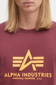Alpha Industries t-shirt in cotone Basic T-Shirt granata 100501.184