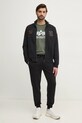 Бавовняна футболка Alpha Industries 100501.142 зелений SS25