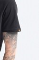 Βαμβακερό μπλουζάκι Alpha Industries 100501RP.03 μαύρο