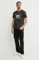Alpha Industries tricou din bumbac Basic T-Shirt Camo 100501C.125 negru SS25
