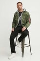 Alpha Industries tricou din bumbac Basic T-Shirt Camo negru 100501C.125