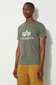 Alpha Industries cotton T-shirt Basic T-Shirt green 100501.432