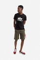 Alpha Industries t-shirt bawełniany Basic T-Shirt 100501.03 czarny AW24
