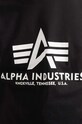 Alpha Industries tricou din bumbac Basic T-Shirt negru 100501.03