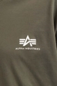 зелёный Хлопковая футболка Alpha Industries Basic T Small Logo