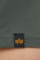 Bombažna kratka majica Alpha Industries 188505.142 zelena