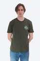 Bavlnené tričko Alpha Industries jednofarebný zelená 176507.257
