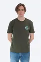 zelená Bavlněné tričko Alpha Industries Pánský