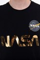 Хлопковая футболка Alpha Industries NASA Reflective T чёрный 178501.365