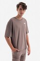 Хлопковая футболка Alpha Industries гладкий серый 118532.628