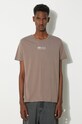 Bavlnené tričko Alpha Industries regular sivá 118529.628
