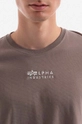 gray Alpha Industries cotton t-shirt