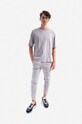 Bavlnené tričko Alpha Industries 118532.643 sivá AA00
