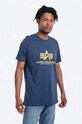 Alpha Industries cotton T-shirt Basic T-Shirt cotton blue 100501.435