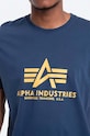 Alpha Industries cotton T-shirt Basic T-Shirt blue 100501.435