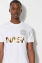 Alpha Industries t-shirt bawełniany 178501.438 biały