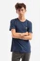 тёмно-синий Хлопковая футболка Alpha Industries Basic T Small Logo Мужской