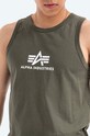Alpha Industries t-shirt bawełniany zielony 126566.142