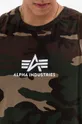 зелёный Хлопковая футболка Alpha Industries