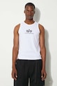 Alpha Industries tricou din bumbac alb 126566.09