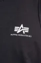 чёрный Хлопковая футболка Alpha Industries