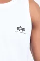 λευκό Βαμβακερό μπλουζάκι Alpha Industries