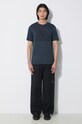 Fjallraven t-shirt wełniany Abisko Wool Classic F84117.555 granatowy SS24
