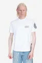 white Napapijri cotton T-shirt S-Amundsen Men’s