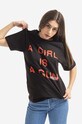 PLEASURES cotton T-shirt Girl Is a Gun T-shirt P17F101047