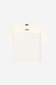 PLEASURES t-shirt bawełniany Tainted Contrast Heavyweight biały P23SP027