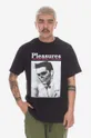 czarny PLEASURES t-shirt bawełniany Dead T-shirt Męski