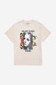 PLEASURES cotton T-shirt Mistakes T-shirt P23SP057 beige AA00
