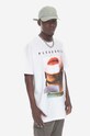 PLEASURES t-shirt bawełniany Poop Connection T-shirt nadruk biały P23SP058