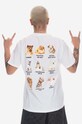 PLEASURES cotton T-shirt Puppies T-shirt regular white P23SP060