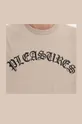 Памучна тениска PLEASURES Old Logo T-shirt бежов