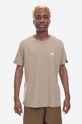 Alpha Industries t-shirt bawełniany Alpha Industries Basic T Small Logo 188505 679 bawełna beżowy 188505.679