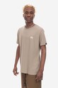 Bavlněné tričko Alpha Industries Basic T Small Logo 188505.679 béžová