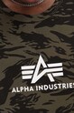 Alpha Industries tricou din bumbac Alpha Industries Basic Tank Camo 126566C 634 verde 126566C.634